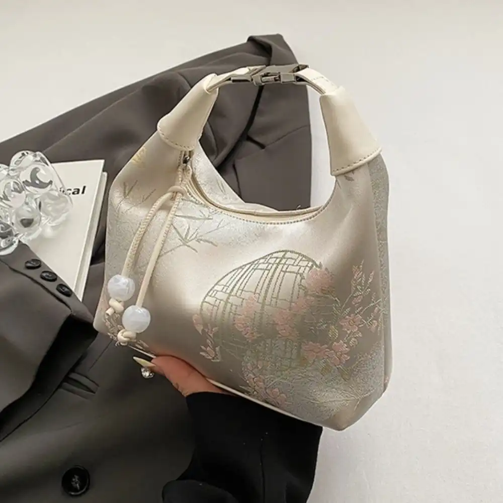Craftsmanship detail showing quality canvas material and expert embroidery techniques.