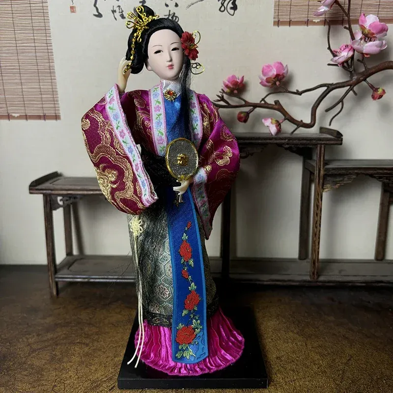 Educational cultural significance card explaining Beijing opera doll heritage and meaning.